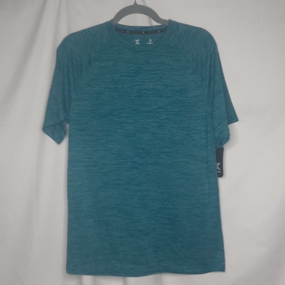 Xersion Men's Everair Short Sleeve Training Tee Teal Small